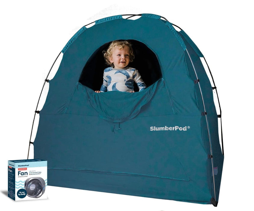 Shop SlumberPod 3.0 Sleep Canopy with Fan, Teal at Goodbuygears