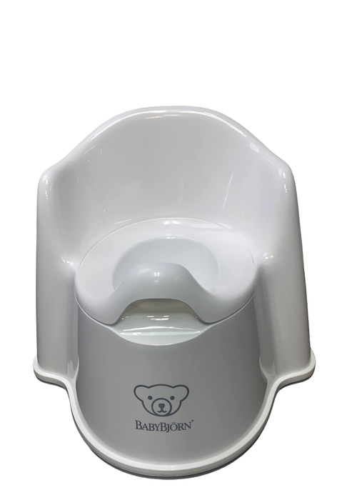 used BabyBjorn Potty Chair, White/Gray