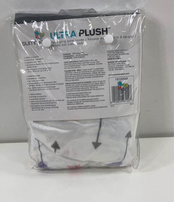 secondhand Summer Infant Ultra Plush Changing Pad Cover, Girly Arrows