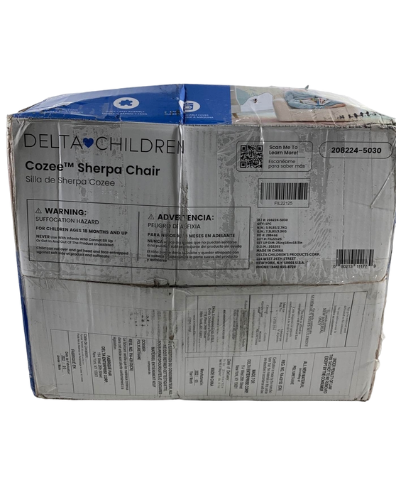 Shop Delta Children Cozee Sherpa Chair, Cream Sherpa at Goodbuygears