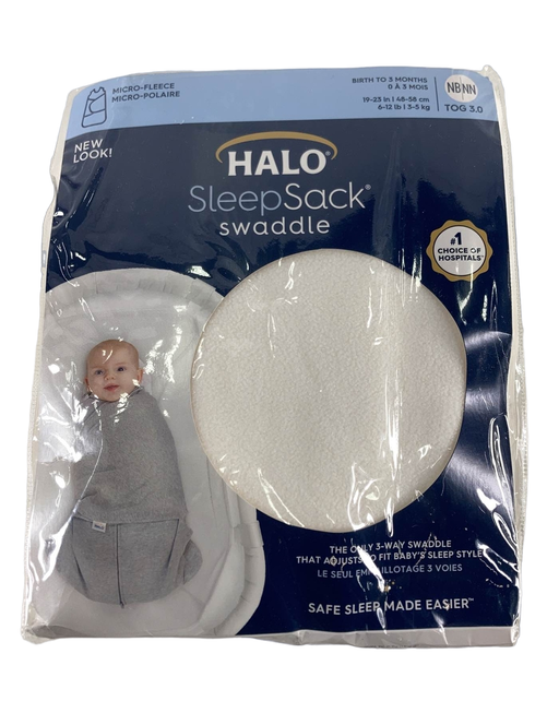 Shop Halo Micro-Fleece Swaddle, Cream, Newborn at Goodbuygears