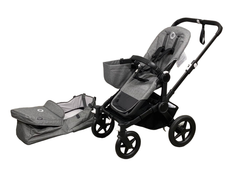 Shop Bugaboo Donkey 5 Mono Stroller, 2022, Black, Grey Melange, without Canopy at Goodbuygears