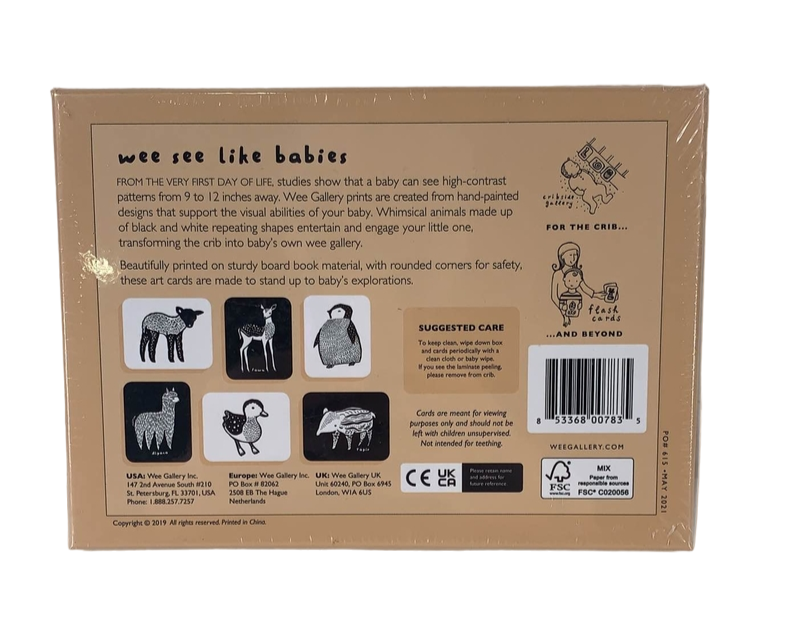 Shop Wee Gallery Art Cards, Baby Animals at Goodbuygears