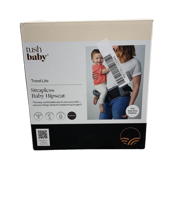 Shop TushBaby Hip Baby Carrier, Charcoal at Goodbuygears