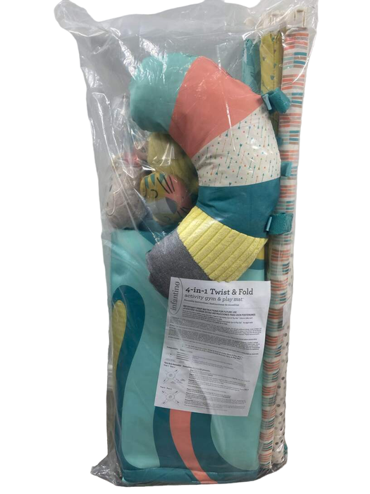Shop Infantino 4-in-1 Deluxe Twist & Fold Activity Gym & Play Mat, Tropical at Goodbuygears