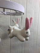 secondhand Pottery Barn Kids Crib Mobile, Knit Bunny