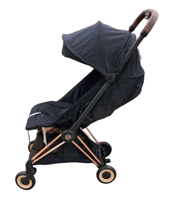 Shop Cybex Coya Stroller, 2023, Rose Gold, Sepia Black at Goodbuygears