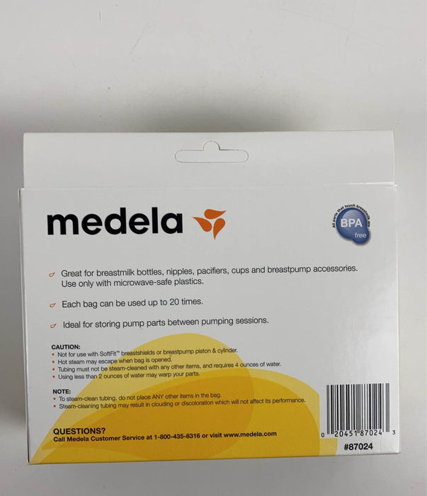 secondhand Medela Quick Clean Micro Steam Bags, Box of 5