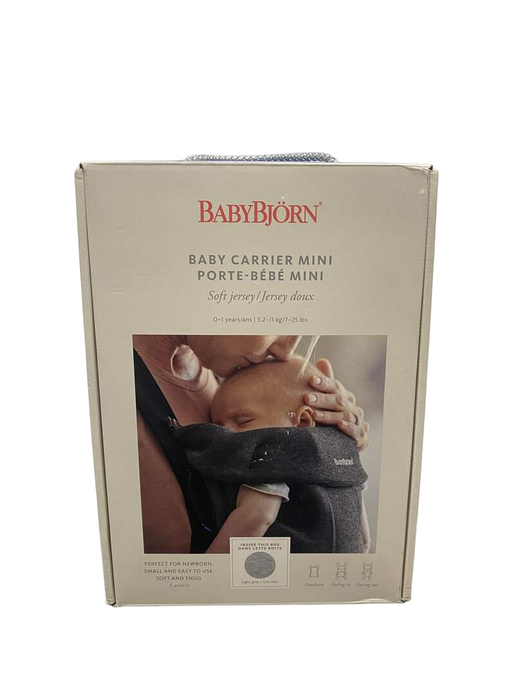 Shop BabyBjorn Baby Carrier Mini, Light Gray 3D Jersey at Goodbuygears