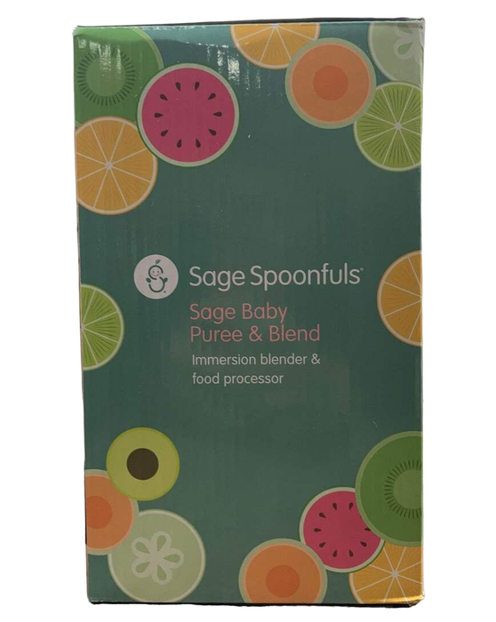 Shop Sage Spoonfuls 2-in-1 Baby Food Maker Immersion Blender, White at Goodbuygears
