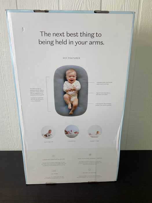 Shop Snuggle Me Organic Infant Lounger, Slate at Goodbuygears