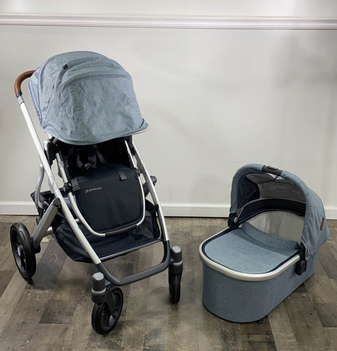 Shop UPPAbaby VISTA V2 Stroller, 2020, Gregory (Blue Melange) at Goodbuygears