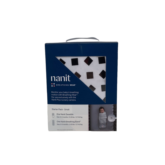 Nanit Breathing Wear Starter Pack, Pebble Grey, Small 0-3 months