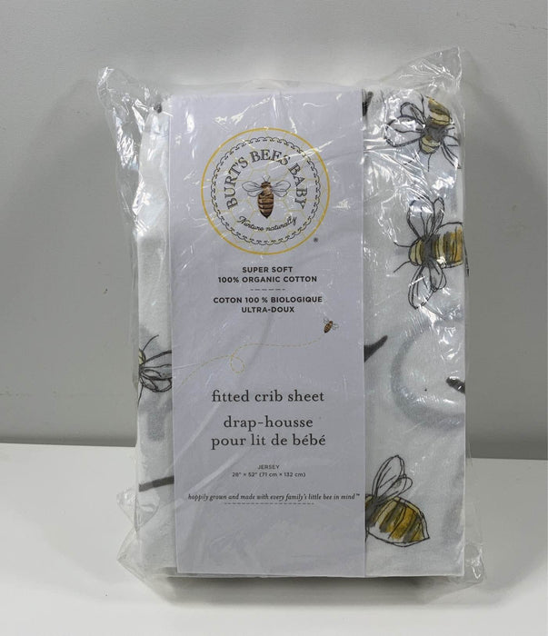 Shop Burt's Bees Baby Organic Cotton Jersey Fitted Crib Sheet, Alphabet Bee at Goodbuygears