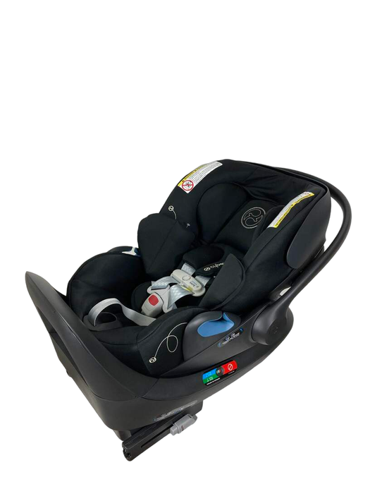 Shop Cybex Cloud G Lux with SensorSafe, 2023, Moon Black at Goodbuygears