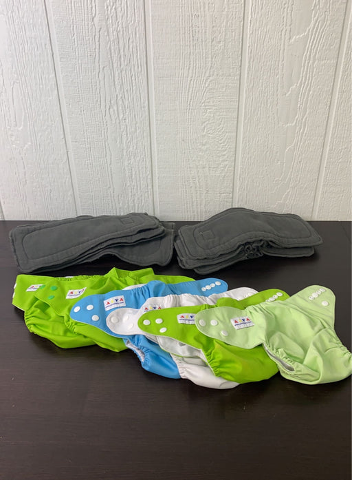 used Alva Baby One Size Adjustable Cloth Diapers