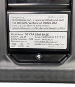 secondhand Orbit Baby G5 Infant Car Seat, Black, 2022