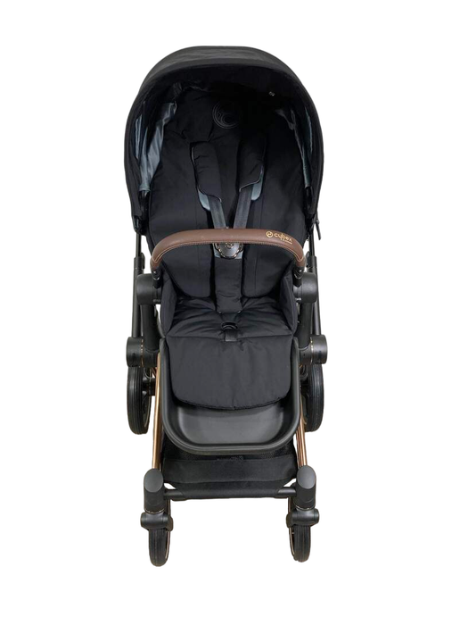 Shop Cybex PRIAM Stroller, 2022, Deep Black, Rosegold at Goodbuygears