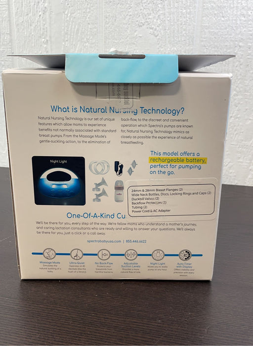 secondhand Spectra Baby S1 Plus Premier Rechargeable Breast Pump