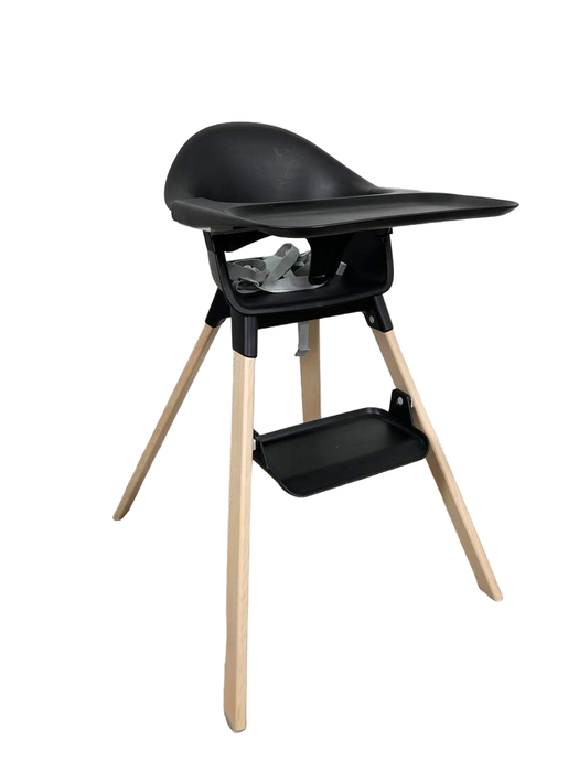 Shop Stokke Clikk High Chair, Black Natural at Goodbuygears
