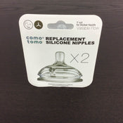 used Comotomo Silicone Replacement Nipples, Variable Flow (Y-cut, thicker fluids)