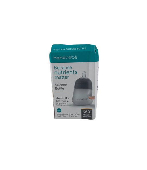 Shop Nanobébé Flexy Silicone Baby Bottle, 9oz, Grey at Goodbuygears