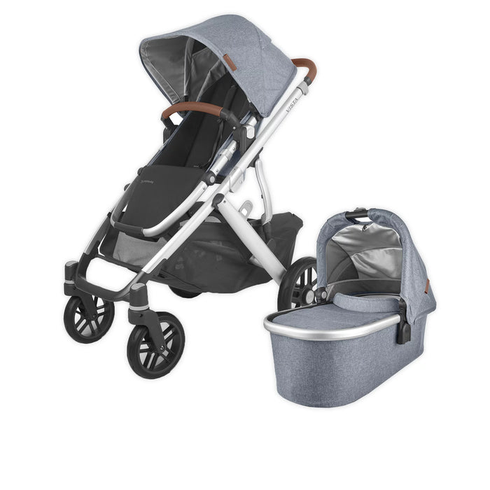 Shop UPPAbaby VISTA V2 Stroller, 2021, Gregory (Blue Melange) at Goodbuygears