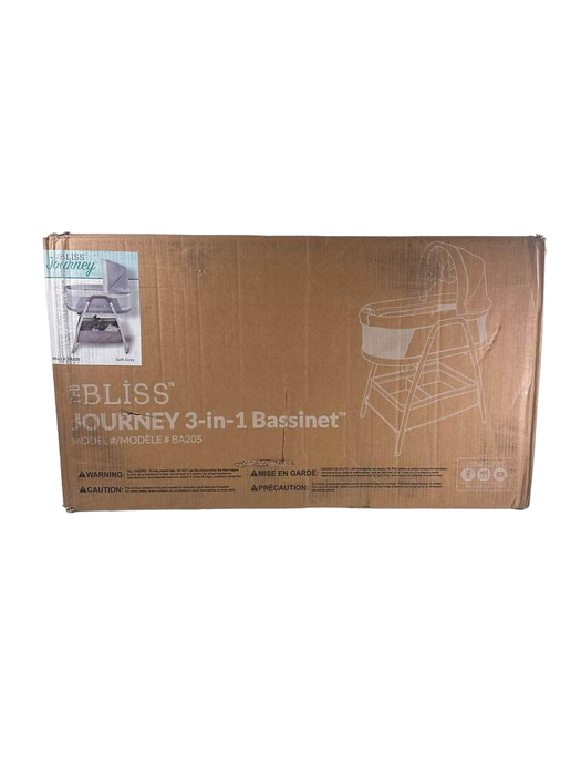 Shop TruBliss 3-in-1 Journey Bassinet Crib Sleeper, Soft Grey at Goodbuygears