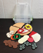 used Melissa & Doug Felt Play Pizza