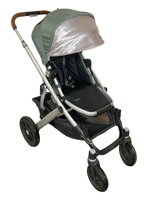 Shop UPPAbaby VISTA Stroller, Emmett (Green Melange), 2019 at Goodbuygears