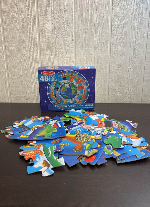 used Melissa & Doug Floor Puzzle, Children Around the World