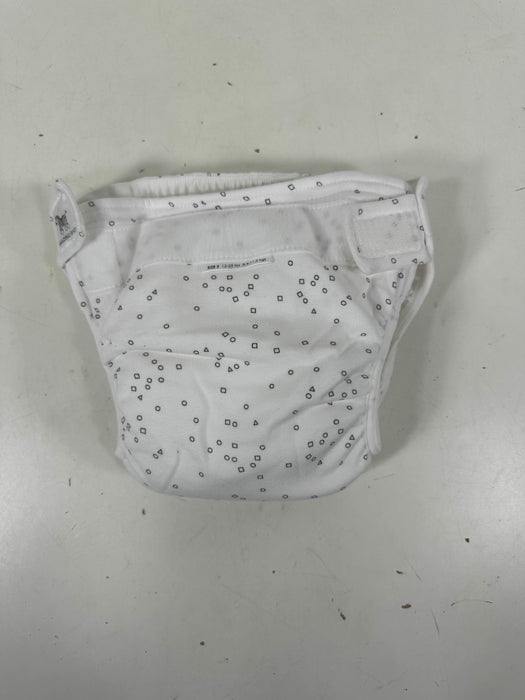 used Smart Nappy NextGen Hybrid Cloth Diaper Cover, Size 3 12-25 lbs Grey Confetti