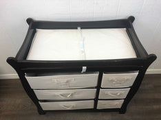 secondhand Badger Basket Sleigh Style Changing Table