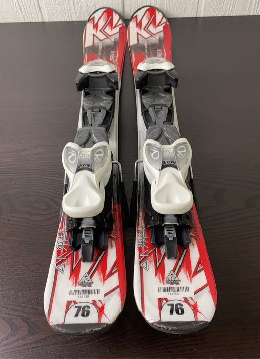 Shop K2 Strike Jr Skis With Bindings, 76 cm at Goodbuygears