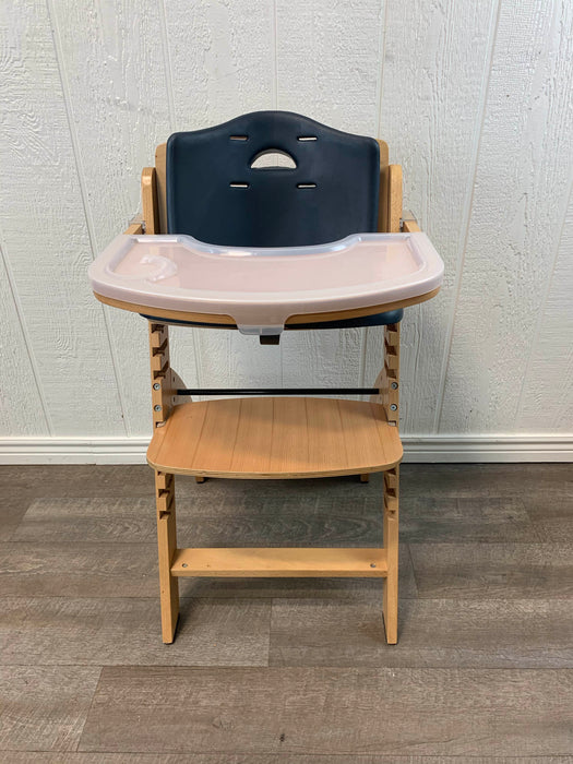 Shop Abiie Beyond Junior Y Wooden High Chair, Natural/Black Pearl at Goodbuygears
