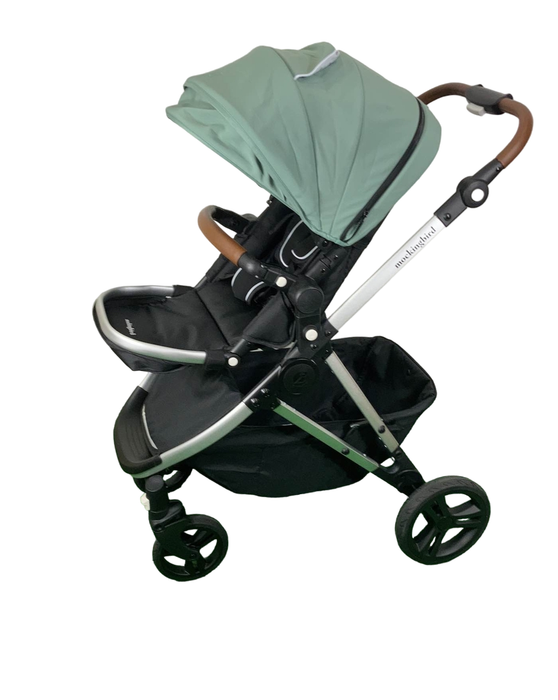 Shop Mockingbird Single 2.0 Stroller, Sage, Watercolor Drops, Silver With Penny Leather, 2023 at Goodbuygears