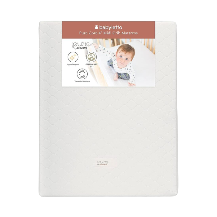 Shop Babyletto Pure Core 4” Midi Crib Mattress With Hybrid Waterproof Cover at Goodbuygears