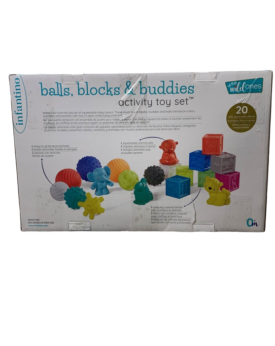 secondhand Infantino Sensory Balls Blocks and Buddies
