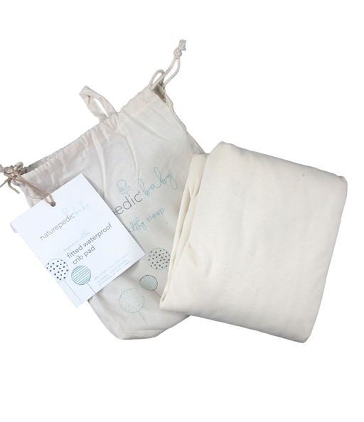 Shop Naturepedic Organic Cotton Waterproof Pad, Crib Fitted Rectangle at Goodbuygears