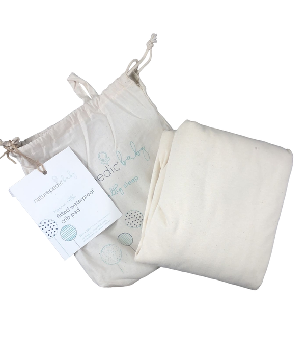 Shop Naturepedic Organic Cotton Waterproof Pad, Crib Fitted Rectangle at Goodbuygears