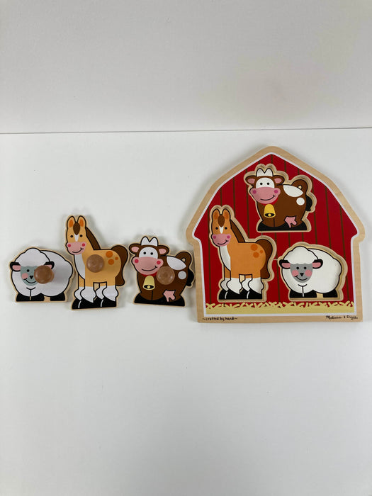 secondhand Melissa & Doug Jumbo Knob Puzzle