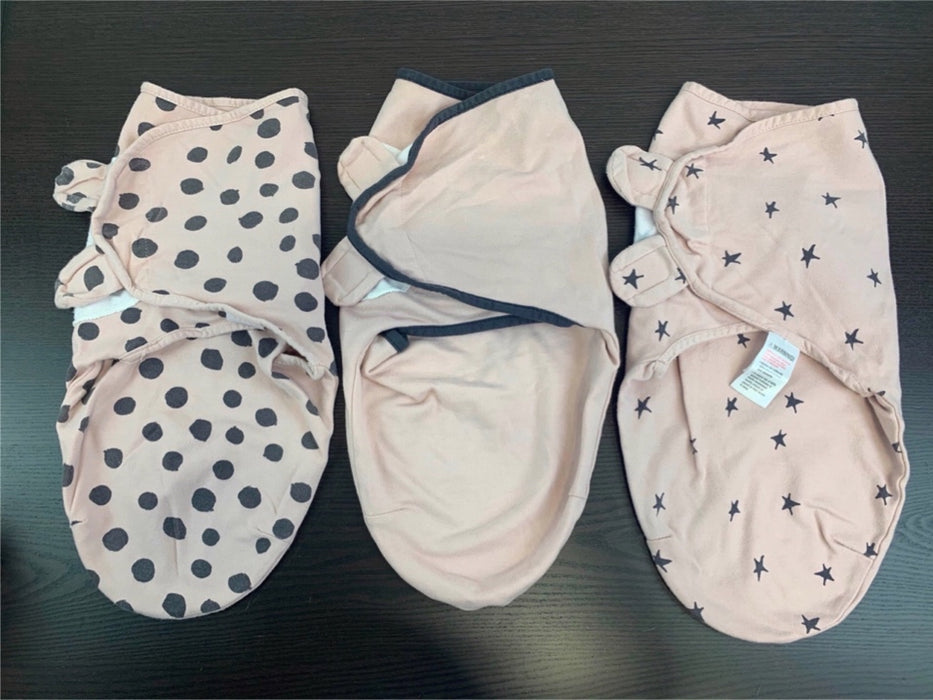 used Ely’s & Co Adjustable Swaddle Blanket 3 Pack, Small