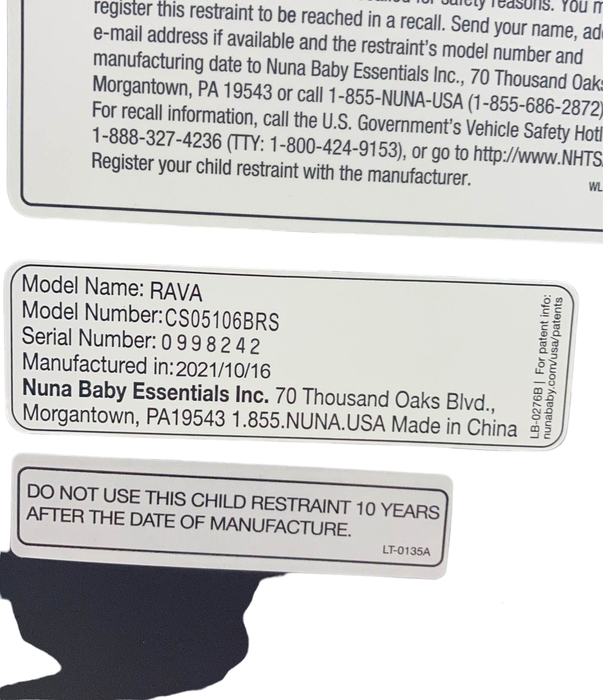 Shop Nuna RAVA Convertible Car Seat, 2021, Brushstroke at Goodbuygears