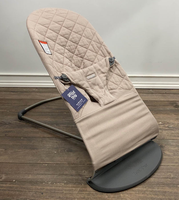 Shop BabyBjorn Bouncer Bliss, Sand Gray Cotton Classic Quilt at Goodbuygears