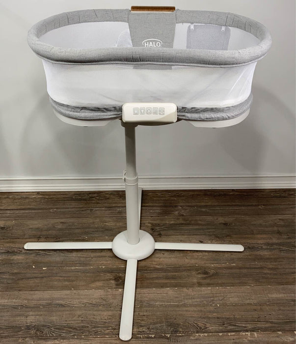 secondhand Halo BassiNest Swivel Sleeper Luxe Series, Dove Grey Tweed
