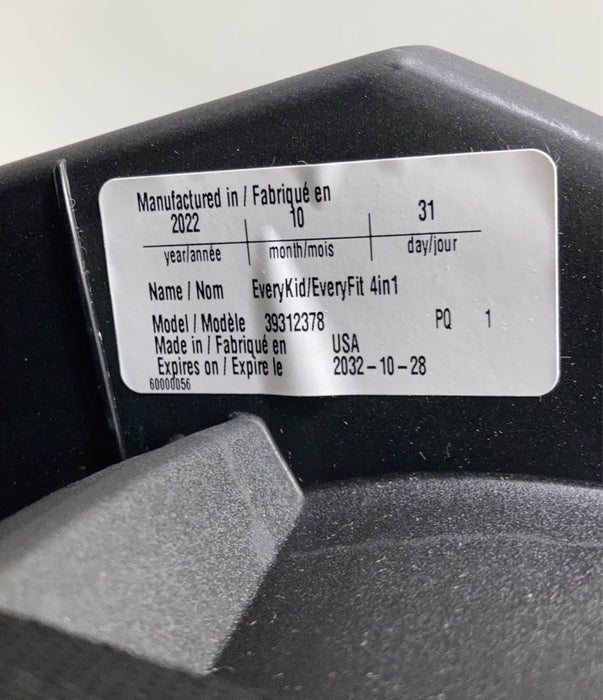 Evenflo EveryFit 4-in-1 Convertible Car Seat, 2022, Winston Gray