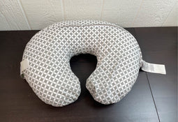 secondhand Boppy Nursing and Infant Support Luxe Pillow, Geometric Circles Grey/White