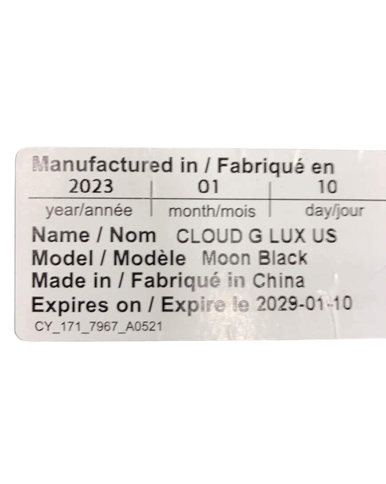 Shop Cybex Cloud G Lux with SensorSafe, 2023, Moon Black at Goodbuygears
