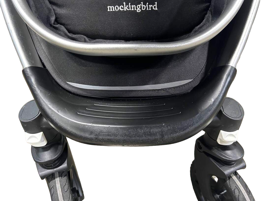 Shop Mockingbird Single Stroller, 2020, Sea, Watercolor Drops, Silver With Penny Leather at Goodbuygears