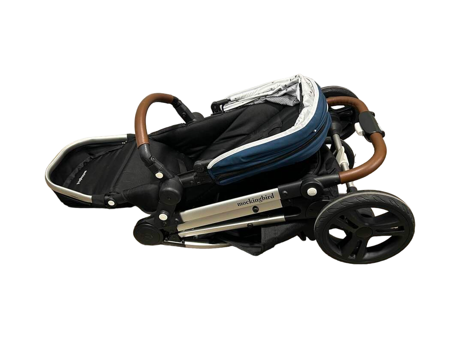 Shop Mockingbird Single Stroller, 2020, Sea, Watercolor Drops, Silver With Penny Leather at Goodbuygears